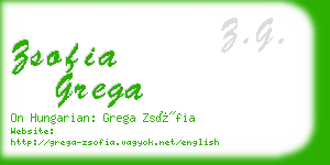 zsofia grega business card